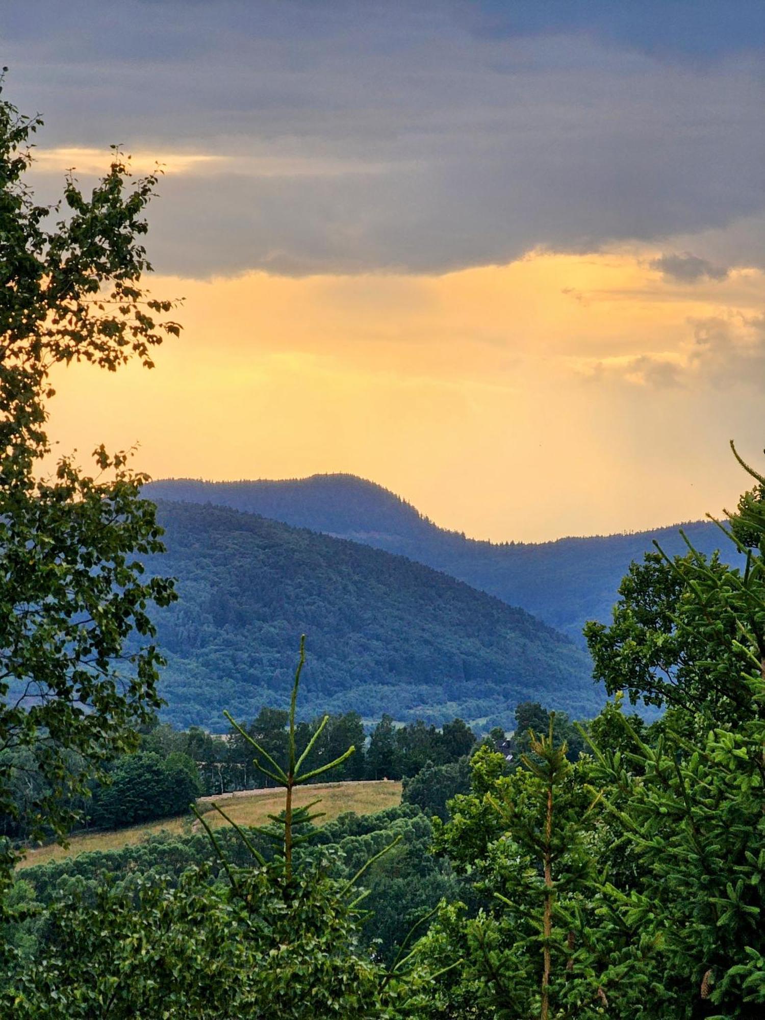 Osada Sierpnica - Uroczy Dom Z Kominkiem I Balia W Gorach Sowich Buitenkant foto
