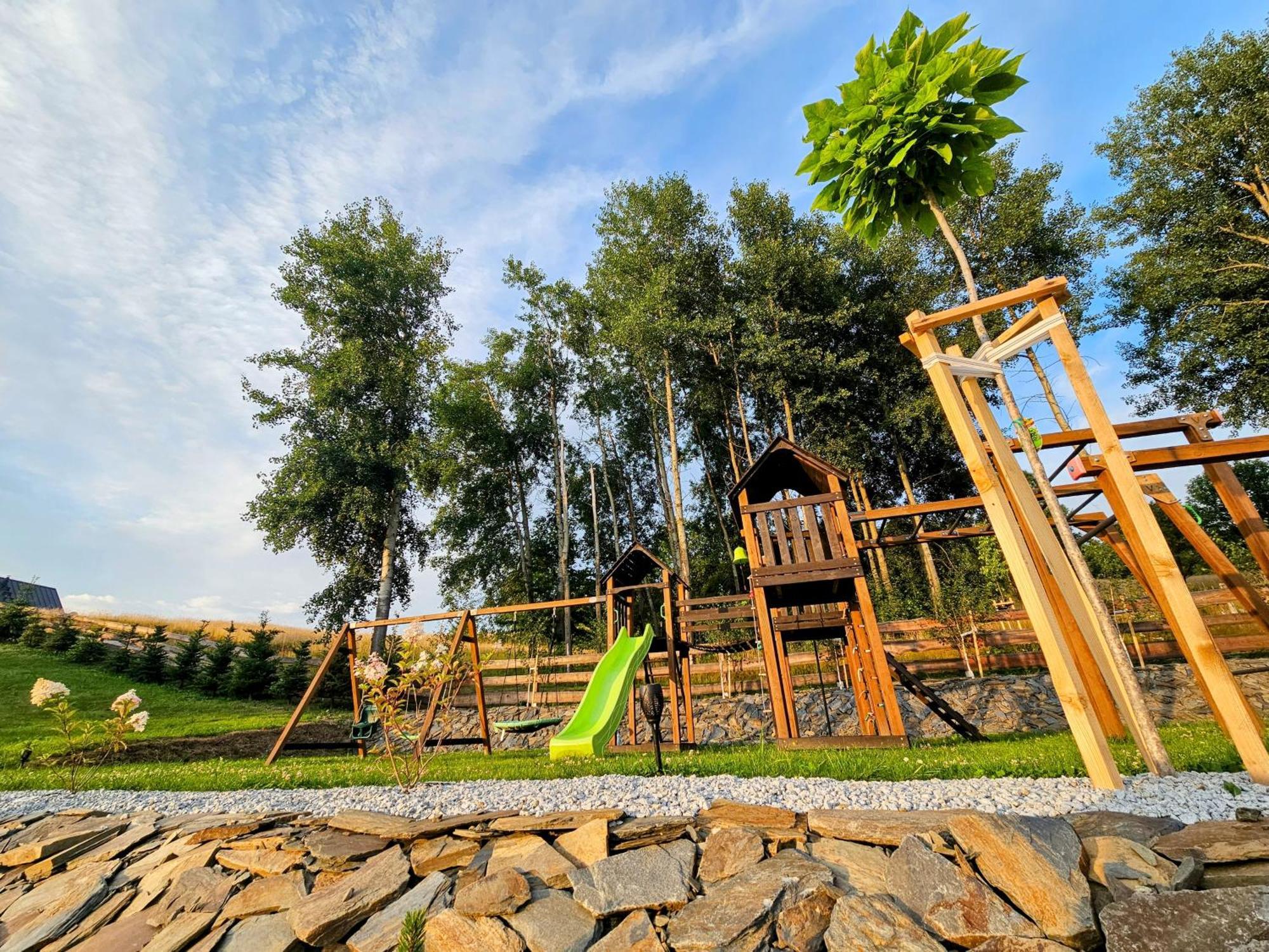 Osada Sierpnica - Uroczy Dom Z Kominkiem I Balia W Gorach Sowich Buitenkant foto